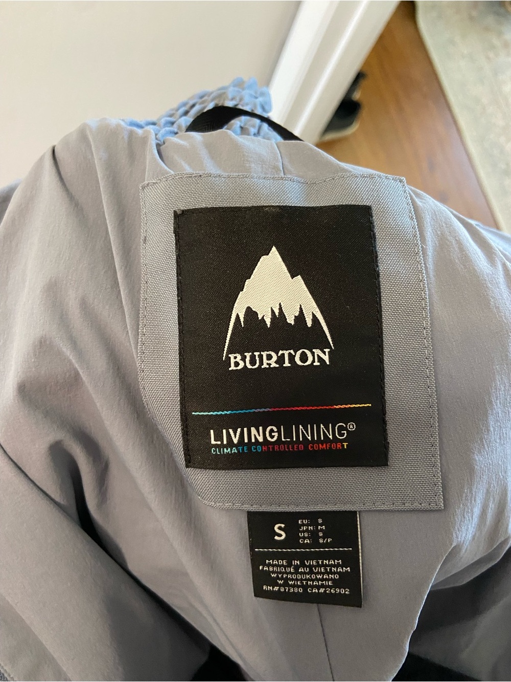 Burton Women’s Avalon Bib Pants (Grey/Purple) - Picture 5 of 5